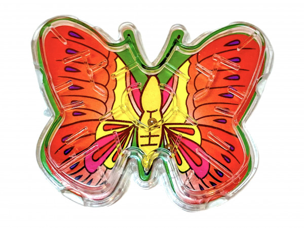 Geduldspiel "Schmetterling" farbl. sort. OPP, ca. 6x4,5cm