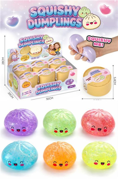 Dumpling Glitzer Squishy sort. i. Box DIS ca. 9,8cm