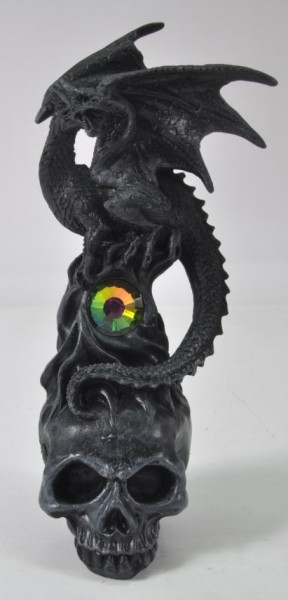 Drache auf Totenkopf BB ca. 10,5x10,5x25,5