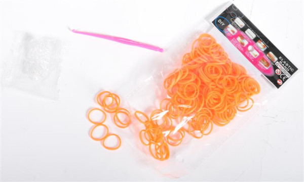 Scoubi Loops 200 Stck/ Beutel PBH 12 Farben sort. incl. Haken u. Häckelnadel