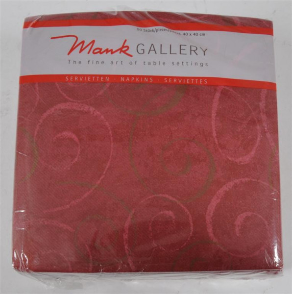 Servietten bordeaux 40x40 cm 50 Stück/Pack