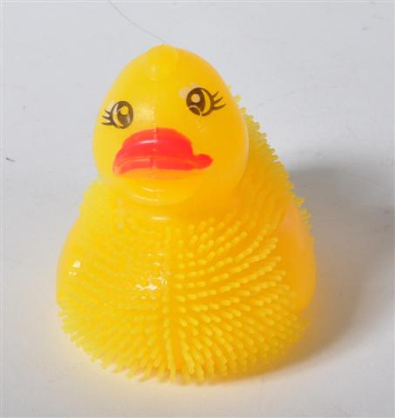 Ente gelb m. LED DIS., ca. 7,5x7x5,5 cm