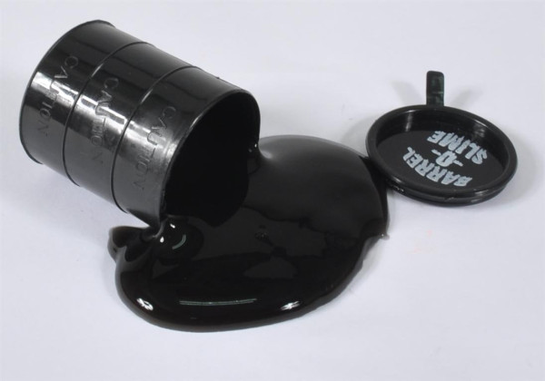 Slime Öltonne klein schwarz, DIS ca. 5x3cm