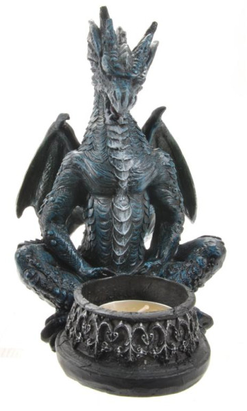 Drache Teelichthalter BB ca. 11x7,5x15,5cm