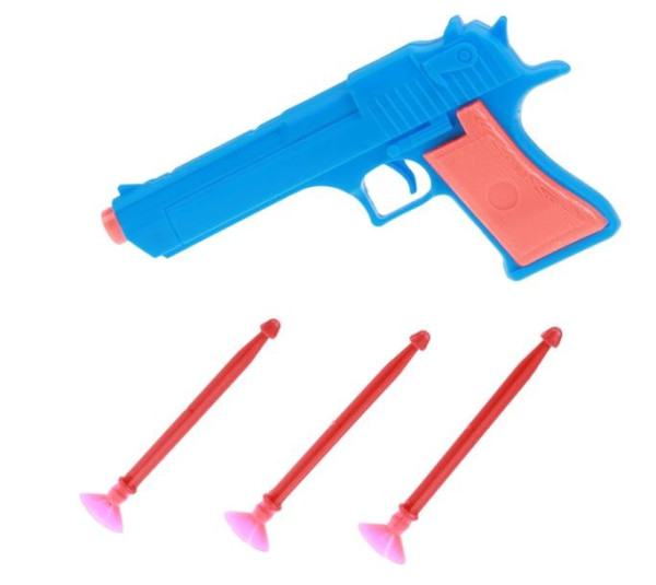 Spielzeugpistole farbl. sort. OPP ca. 15x9cm