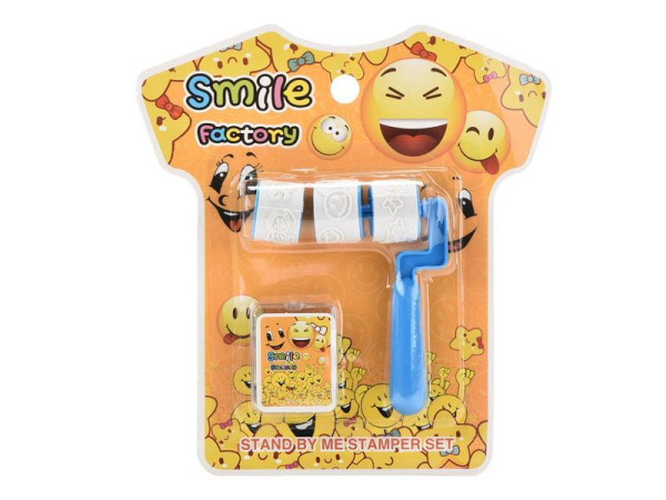 Stempel Set Smile AK Karte ca. 16,5x15x3cm