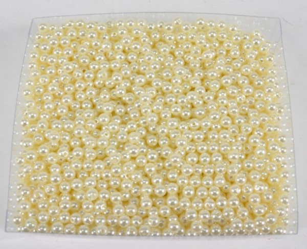 Perlen Rund creme ca. 6 mm ca. 250 gr. "73102011500