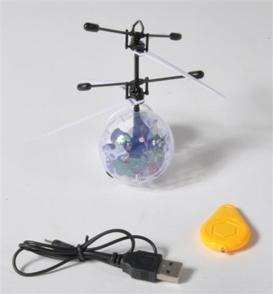 Lichtball-Hubschrauber m. R/C
GK, ca. 19x19x6 cm