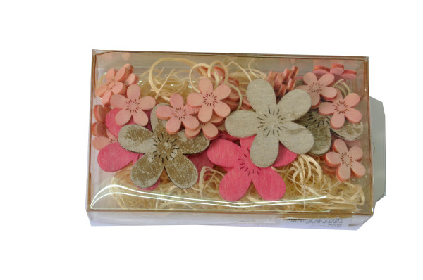 Dekobox Blüten pink Box ca. 12x7x2,5cm "29091361400