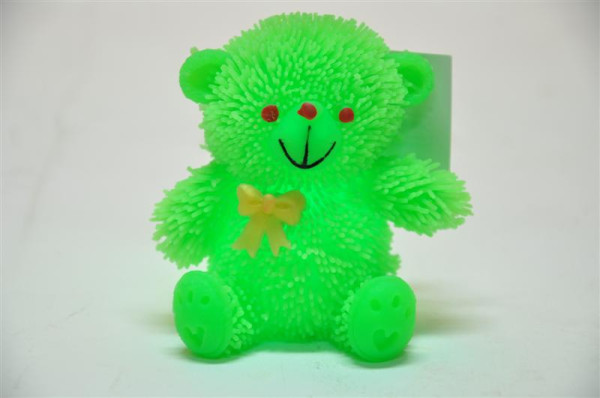 Bär mit Licht farbl. sort. DIS, ca. 6x8x8,5cm