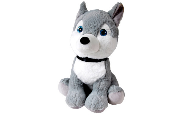 Plüsch Husky mit Gitzeraugen ca. 37cm