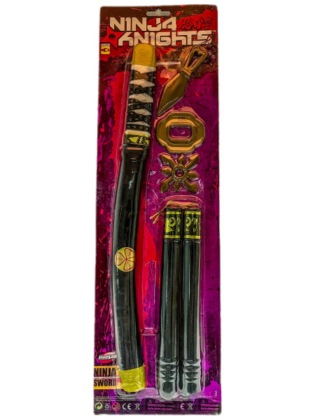 Ninja Schwert m. Zubehör AK ca.50x15 cm