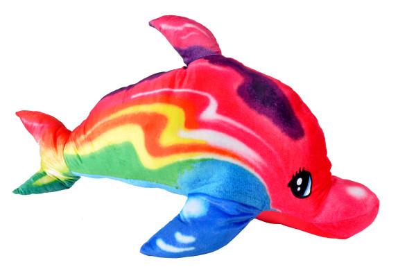 Plüsch Delfin farbl. sort. ca. 90cm
