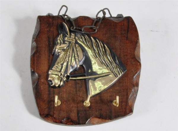 Schlüsselbrett aus Holz m. Motiv ca. 13,5x13 cm