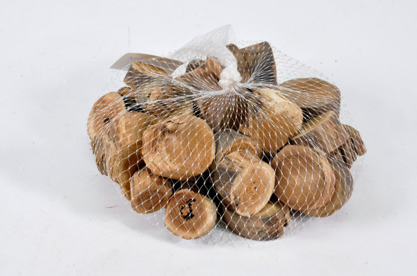 Woodslices Maulbeer rund ca.500gr Netz ca.4cm 55601011500