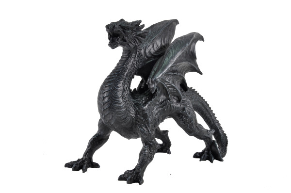 Drache schwarz BB ca. 31x24x13,5cm