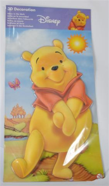 Glow in the Dark 3D "Winnie Pooh" PB ca. 28,5x57 cm