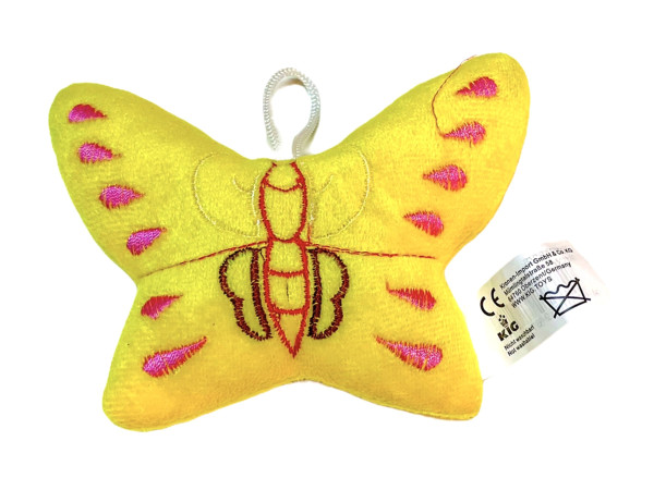 Plüsch Schmetterling m.Hänger farbl. sort. ca. 15x9,5 cm